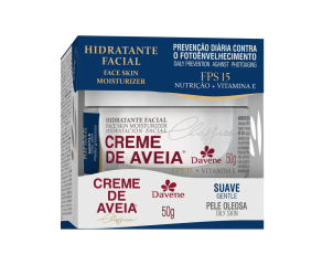 Creme Facial Hidratante Davene 50g Suave Fps15 