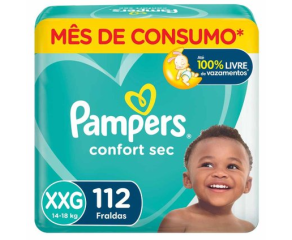 Fralda Infantil Pampers Xxg Jumbo C/112