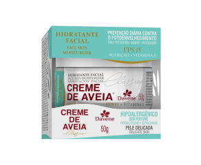 Creme Facial Hidratante Davene 50g Hipoalergênico 