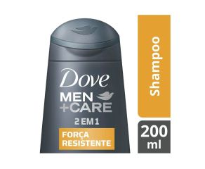 Shampoo 2em1 Dove 200ml Men Care Força Resistente 