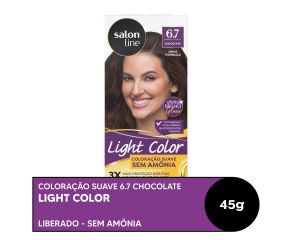 Coloração Suave Light Color 6.7 Chocolate Salon Line Salon Line