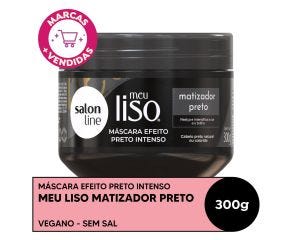 Creme Tratamento Salon Line 300g Meu Liso Matizador Preto 