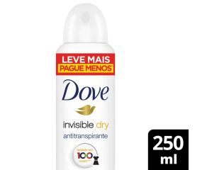 Desodorante Aerosol Dove 250ml Fem Invisible Dry 