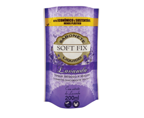 Sabonete Líquido Softfix 200ml Lavanda Refil 