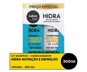 Kit Sh + Co Salon Line 300ml Hidra Nutrição E Definição Mix De Óleos 