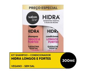 Kit Sh + Co Salon Line 300ml Hidra Longos E Fortes Queratina 