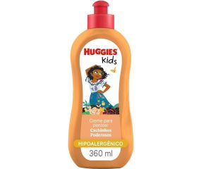 Creme Para Pentear Infantil Huggies 360ml Kids Cachos 