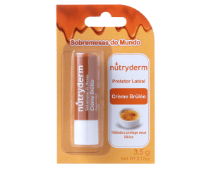 Protetor Labial Hidratante Nutryderm 3,5g Sobremesas Do Mundo Creme Brulee 