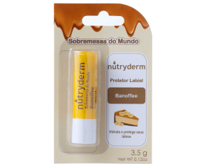Protetor Labial Hidratante Nutryderm 3,5g Sobremesas Do Mundo Banoffee 