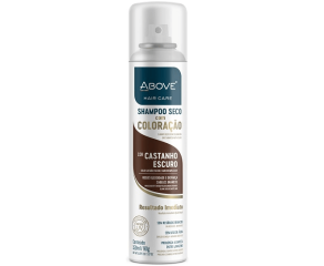 Shampoo A Seco Above 150ml Com Pigmento Castanho Escuro 