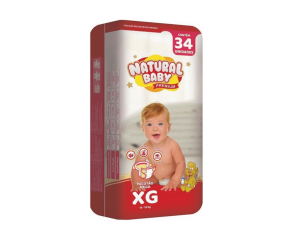 Fralda Infantil Natural Baby C/34 Mega Xg Pc