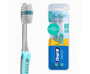 Escova Dental Macia Oral-b C/2 Indicator Plus 30 L2p1 