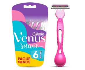 Kit Aparelho Depilatório Venus C/6 Suave Leve Mais Pague Menos 