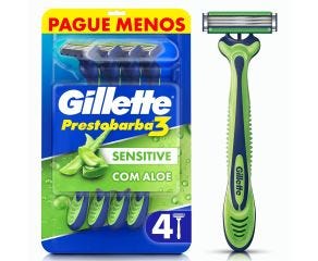 Aparelho Barbear Gillette Prestobarba Prest 3 L4p3 Sensecare 