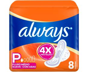 Absorvente Com Abas Always C/8 Super Proteção Suave 
