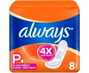 Absorvente Sem Abas Always C/8 Super Proteção Suave 