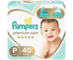 Fralda Infantil Pampers Premium Care C/40 Mega P Pc