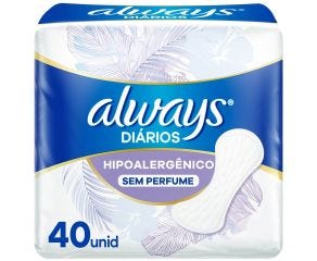 Protetor Diário Sem Abas Always C/40 Edição De Verão 
