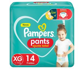 Fralda Infantil Pampers Pants C/14 Confort Sec Xg 