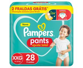 Fralda Infantil Pampers Pants C/28 Confort Sec Xxg 