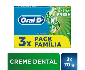 Creme Dental Tradicional Oral-b 70g Extra Fresh L3p2 