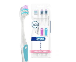 Escova Dental Macia Oral-b C/3 Expert Gengiva Sensi 