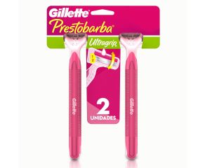 Aparelho Depilatório Gillette Prestobarba C/2 Ultragrip Móvel Feminino Sm 