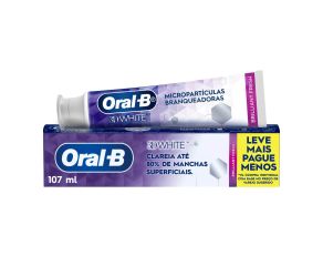 Creme Dental Tradicional Oral-b 140g 3d White Brilliant Fresh Lv+pg- 