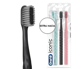 Escova Dental Macia Oral-b C/3 Ultra Soft Iconic 