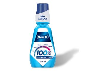 Enxaguatório Antisséptico Oral-b 500ml 100% Menta Refrescante 