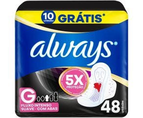 Absorvente Com Abas Always  Noite Tranquilas Noturno L48p40 C/48