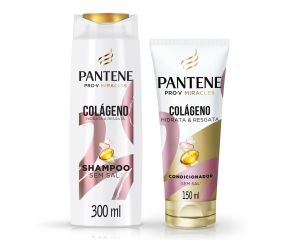 Kit Shampoo + Condicionador Pantene  Colágeno 