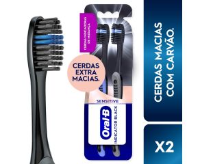 Escova Dental Macia Oral-b Indicator Black Extra Soft C/2