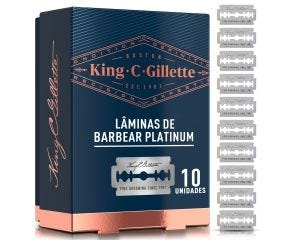 Lâmina Para Barbear King.C.Gillette C/10 Platinium 
