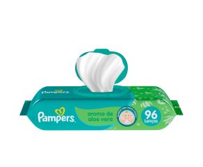 Lenço Umedecido Infantil Pampers C/96 Aloe Vera 