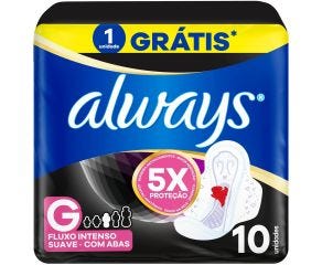 Absorvente Com Abas Always L10p9 Noturno Suave 