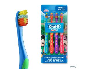 Escova Dental Kids Oral-b C/4 Suave E Macia Mickey 