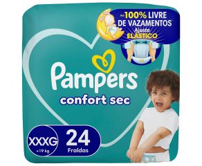 Fralda Infantil Pampers Confort C/24 Xxxg 