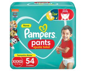 Fralda Infantil Pampers Pants C/54 Xxxg 