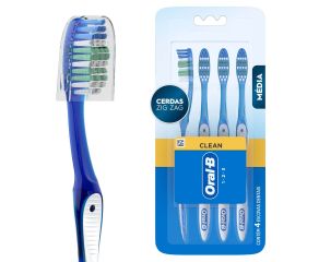 Escova Dental Média Oral-b C/4 123 C/6 