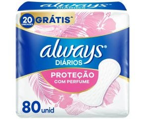 Protetor Diário Sem Abas Always Proteção Diária Regular 