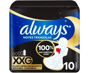 Absorvente Com Abas Always C/10 Suave E Seca Noturno 
