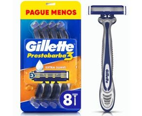 Aparelho Barbear Gillette Prestobarba L8p6 Extra Suave 