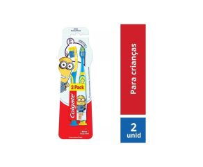 Escova Dental Infantil Colgate C/2 Minions 6+ 