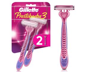Aparelho Depilatório Gillette Prestobarba C/2 Prestobarba3 Feminino 