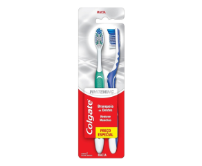 Escova Dental Macia Colgate Whitening L2p1 