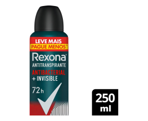 Desodorante Aerosol Rexona 250ml Men Antibacterial 