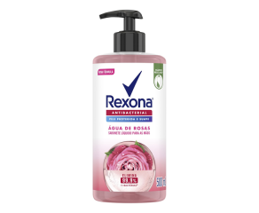 Sabonete Líquido Para Mãos Rexona 500ml Antibacterial Água De Rosas 