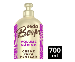 Creme Para Pentear Seda 700ml Boom Volume Máximo 