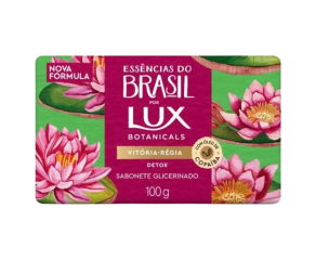 Sabonete Em Barra Uso Diário Lux 100g Essências Do Brasil Vitória Régia 